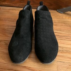 Dr Scholl’s Rate Black Suede Ankle Bootie